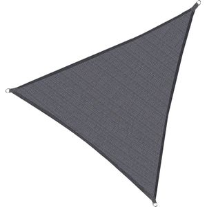 Springos Schaduwdoek | Zonnezeil | Driehoek 3 x 3 x 3 m | 90% Schaduw | Donker Grijs