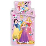 Disney Princess Pink - Dekbedovertrek - Eenpersoons - 140 x 200 cm - Multi