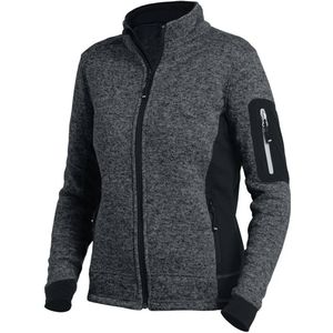 FHB Marieke Damesvest Tricotfleece Antraciet-Zwart maat XS