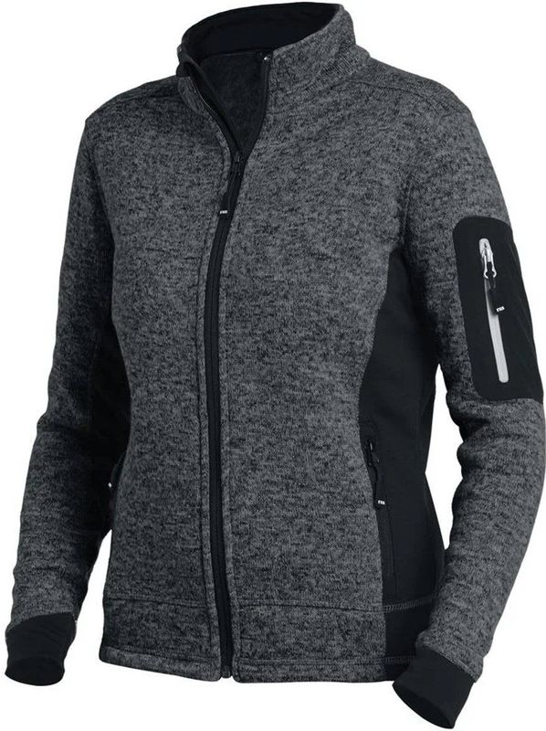 FHB Marieke Damesvest Tricotfleece Antraciet-Zwart maat XS
