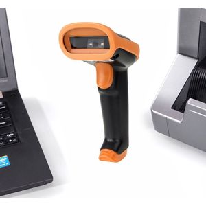 Barcode Scanner - Draadloos - Handscanner voor 1D Barcodes & 2D QR Codes - Plug & Play - Scannen van Papier van Beeldscherm