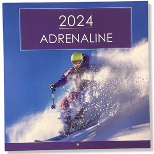 2024 Extreme Sporten Maandkalender - 28x28,5cm - Sportkalender - omslagkalender