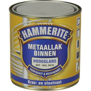 Hammerite - Hoogglans Metaallak - RAL 9010 - 500 ml