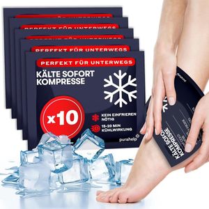 Koelpads om te Knijpen (10 Stuks) - 12 x 15 cm - Directe Koudecompress voor Eerste Hulp - Wegwerp Koelpacks voor Verwondingen en Zwellingen - Praktische Eenmalige Koelpacks voor Sport, Outdoor en Noodgevallen