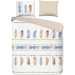 Good Morning Dekbedovertrek ""veren"" - Ecru - (140x200/220 cm) - Katoen Flanel