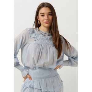 Notre-V Voile Blouse Dames - Jurken - Lichtblauw - Maat L