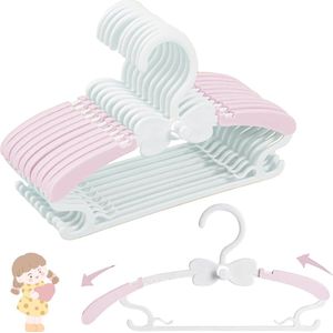 Kilkuran® Kinderkleerhangers Set van 20 Stuks met Antislip en Stapelbare Functie voor Optimale Kastorganisatie