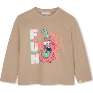 Billieblush - U21193 - T-shirt - Beige - Lange Mouwen