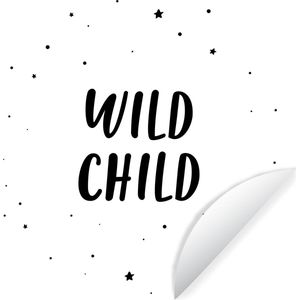 Behangsticker kids - Kinderkamer decoratie - Quotes - Wild child - Baby - Kinderen - Tekst - ⌀ 140 cm