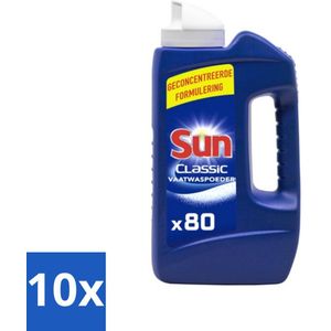 Sun - Vaatwaspoeder - 80 Wasbeurten - 1.36 kg - Bulkverpakking - 10 stuks