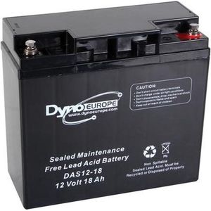 Dyno Europe Lood-Zuur accu 12V - 18 Ah - 180 x 76 x 167 mm