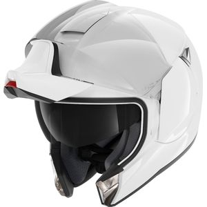 SHARK EVOJET BLANK Motorhelm Systeemhelm Wit - Maat S