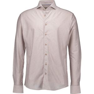 John Miller - Lange Mouw Overhemd - Lichtbruin - 5141235
