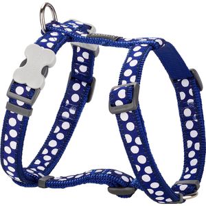 Animal Boulevard Dh-s5-db-20 - Hals- En Leibanden - Hond - Rd Harnas White Spots On Marine-m - Maat: M