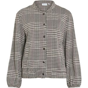 VILA - VIRAJA CHECKS BOMBER CARDIGAN/R - Dames - Cardigans