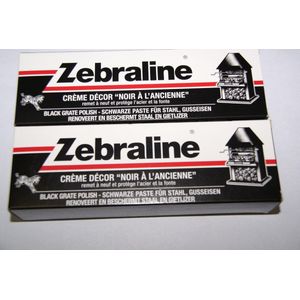 Zebraline kachelpoets - Kachelzwart - Black polish - Zwart - 100ml - 2 tubes