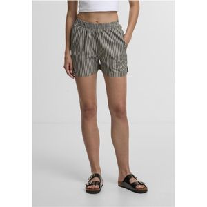 Urban Classics - Gestreepte Damesshort - Katoen/Polyester