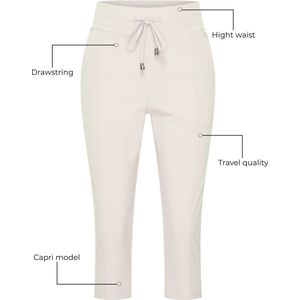 Mi Piace Travel Broek Capri Dames - Kit - Maat S/36 - 202082