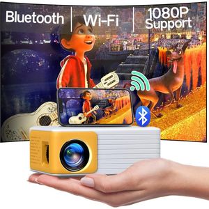Draagbare Mini Beamer met Bluetooth - Projector voor Thuisgebruik - Compatibel met Verschillende Apparaten - HD Kwaliteit - Entertainment op Groot Scherm