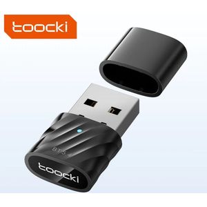 Toocki 5.1 Bluetooth Adapter | USB-zender BT-adapter voor Auto -Bluetooth dongle 5.1| USB-adapter - Plug & Play -Bluetooth 5.1 Adapter voor PC - Bluetooth Zender - USB Bluetooth dongle - Bluetooth receiver -Bluetooth Ontvanger - Windows 11/10/8.1/8/7