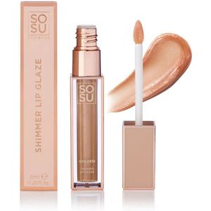 sosu Shimmer Lip Glaze Golden - 6ml - Vegan