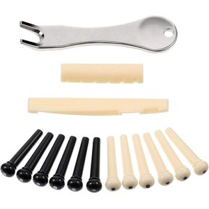 Akoestische gitaarbrug pinnen trekker remover extractor gereedschap - met zadelmoer - 12 stuks pinnen - High Quality Tools .