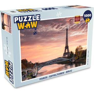 Puzzel Parijs - Eiffeltoren - Brug - Legpuzzel - Puzzel 1000 stukjes volwassenen