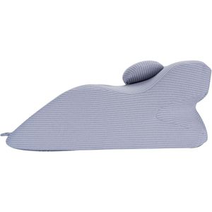 Allecto plus - Verstelbaar traagschuim kussen voor slapen en lezen - Grijs - Gezicht naar beneden kussen - Buikslaper met beenverhoging - Comfortabele positie-ondersteuning