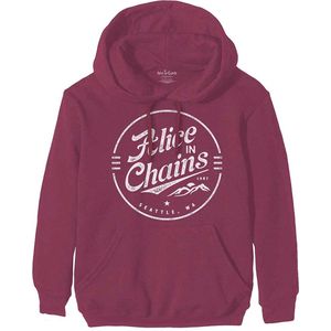 Alice In Chains - Circle Emblem Hoodie/trui - S - Rood