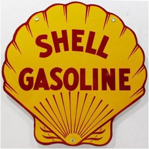 Shell Emaille Bord 12"" / 30 cm