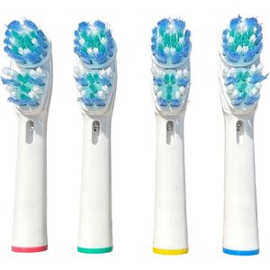 Opzetborstels Dual Clean passend op Oral-B 4 Stuks | Dubbele Reiniging