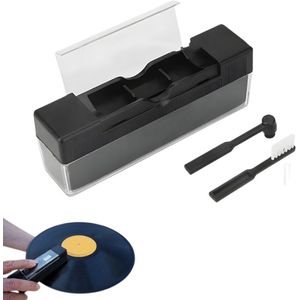 Grammofoon platenreinigingsset - Premium platenborstel + naaldborstel - Antistatisch - Vinylplatenreinigingsset - Platenreinigingsset met reinigingsborstel