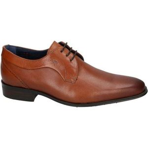 Fluchos -Heren -  cognac/caramel - geklede lage schoenen - maat 42