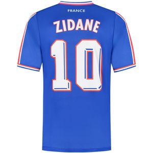 Frankrijk - Voetbalshirt Zidane - Blauw - WK 1998 - Voetbaltenue - Kinderen en Volwassenen