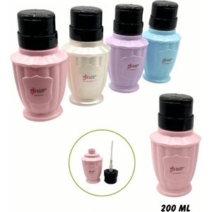 Guardian Beauty - Lege Pomp Dispenser Fles - Roze - Navulbare 200ml Container voor Manicure en Pedicure
