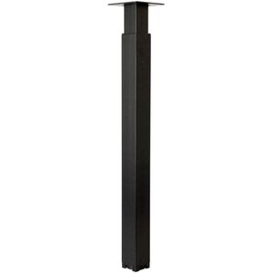 MacLean Tafelpoot Verstelbaar Zwart Staal - 70 tot 110 cm - Per Stuk