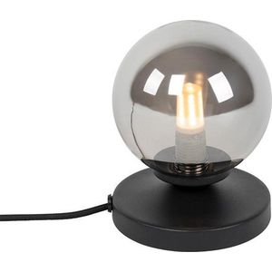 QAZQA athens - Landelijke Tafellamp - 1 lichts - H 130 mm - Zwart - Woonkamer | Slaapkamer | Keuken
