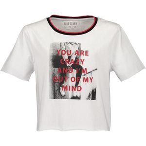 Blue Seven Meisjes T-shirt - wit - Maat 140