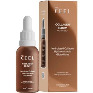The Ceel Collageen serum - Opvullend & verstevigend - Gezichtsserum met anti-aging effect met gehydrolyseerd collageen, hyaluronzuur & glutathion - Tegen fijne lijntjes & doffe huid 30 ml