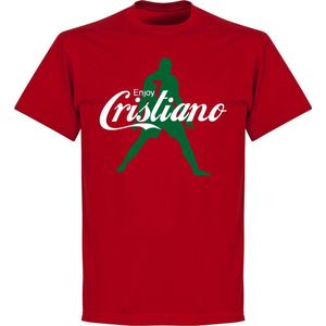 Enjoy Ronaldo T-Shirt - Rood - Kinderen - 98