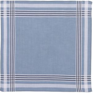 Elegante Tiseco Zakdoeken Alta - 6 Stuks - 30x30cm - 100% Premium Katoen in Indigo