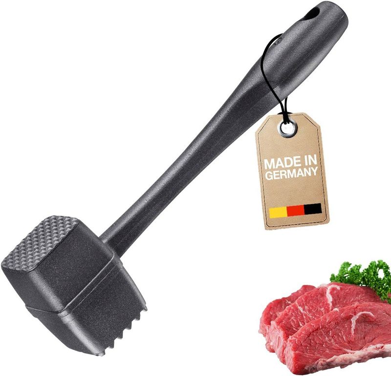 Westmark vleeshamer Robusto-Spezial Black Edition – Dubbelzijdige vleeshamer – Vleeshamer voor schnitzels en steaks – Antraciet