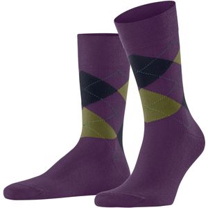 FALKE - Sensitive Argyle - Katoen Sokken - Rood - Maat 39-42