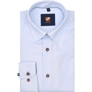 Suitable - Overhemd Lichtblauw 267-7 - Heren - Maat 40 - Slim-fit