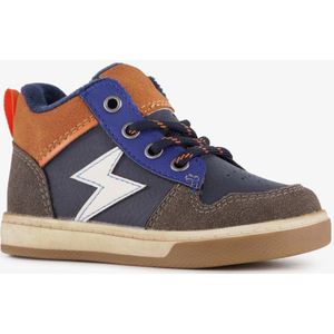 Blue Box hoge jongens sneakers blauw oranje - Maat 22
