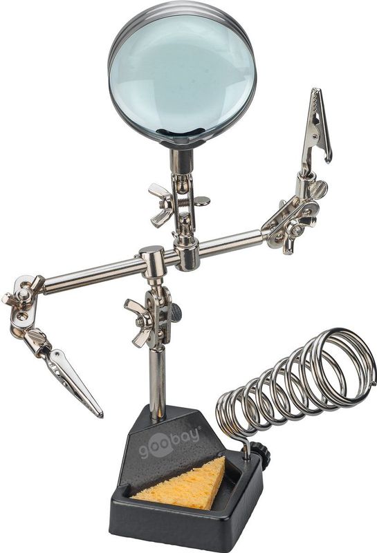 GOOBAY - Derde Hand - Soldeergereedschap - Met Vergrootglas en Soldeerbouthouder