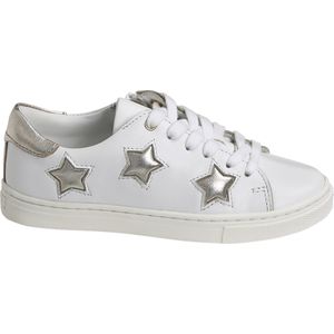 Vertbaudet Leren meisjessneakers met vetersluiting en ritssluiting