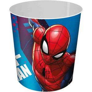 Marvel Spiderman prullenbak/papiermand - plastic - 21,5 x 21 cm