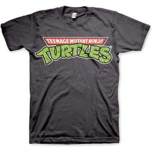 Teenage Mutant Ninja Turtles Heren Tshirt -S- Classic Logo Grijs