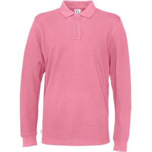 Cottover POLO PIQUE LONG SLEEVE MAN - GOTS GECERTIFICEERD 141018 - Roze - XL